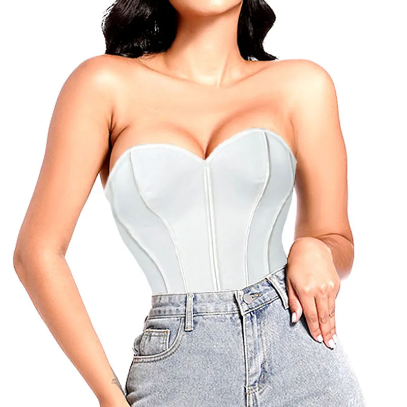 مثير حمالة نحيل صديرية دائرية الصدرية للنساء مدرب خصر الساخن الفتيات بود القمم العصابة اقتصاص تانك القمم كورسيه فوقي للنساء المشدات #2