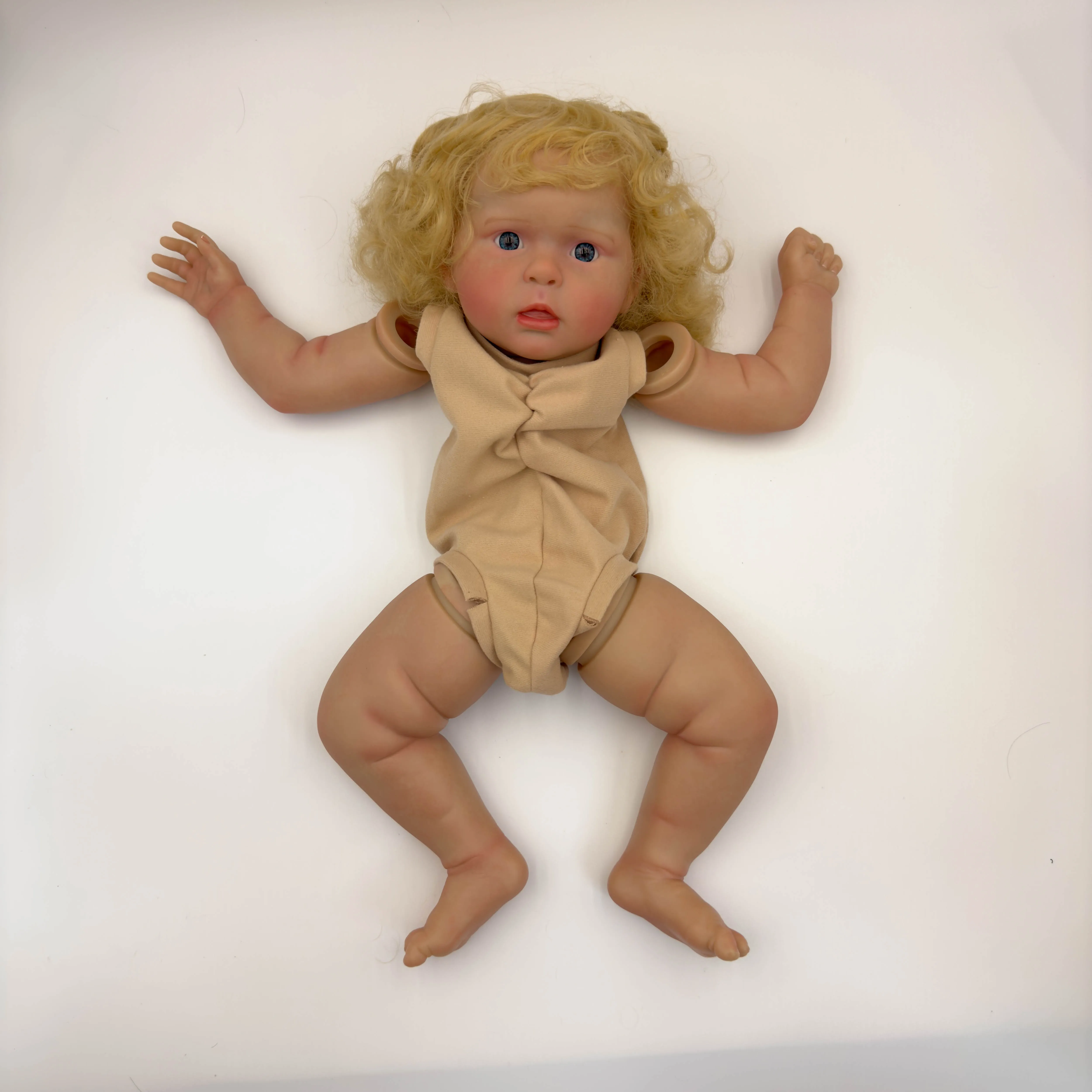 NPK 20inch Ward Finished Reborn Baby Doll Size Already Painted Lifelike Soft Touch Flexible finished Doll Parts