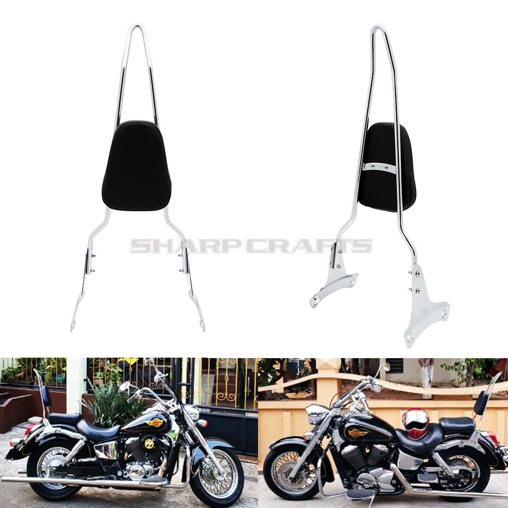 For Honda Shadow ACE 400 VT400 VT750 VT 400 VT 750 1997-2003 2002 2001 2000 Motorcycle Spike Bow Passenger Backrest Sissy Bar