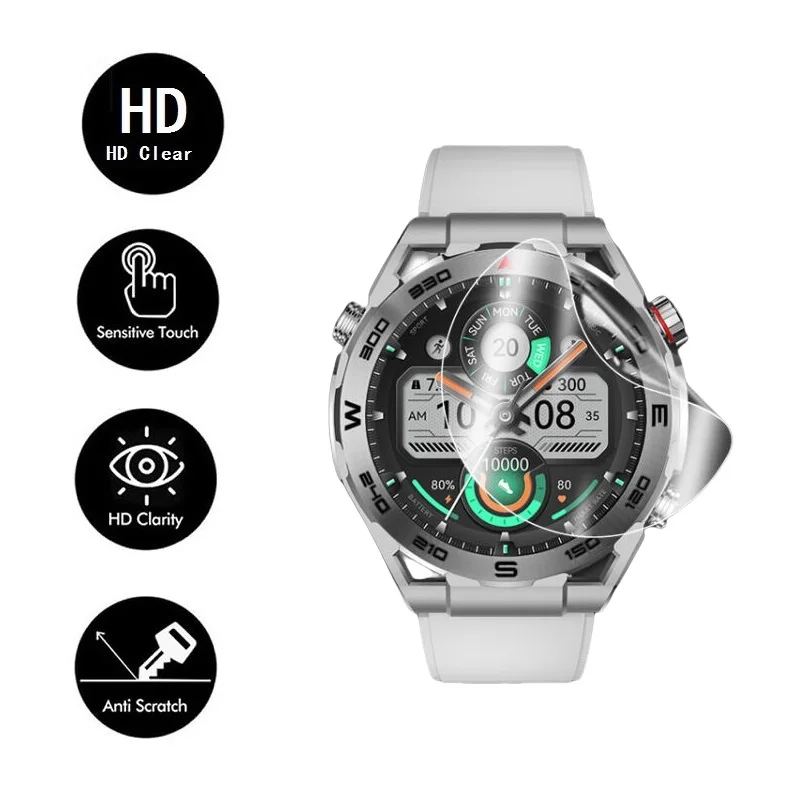 Pelindung layar hidrogel TPU 10 buah, untuk jam tangan Haylou R8 Film pelindung lembut