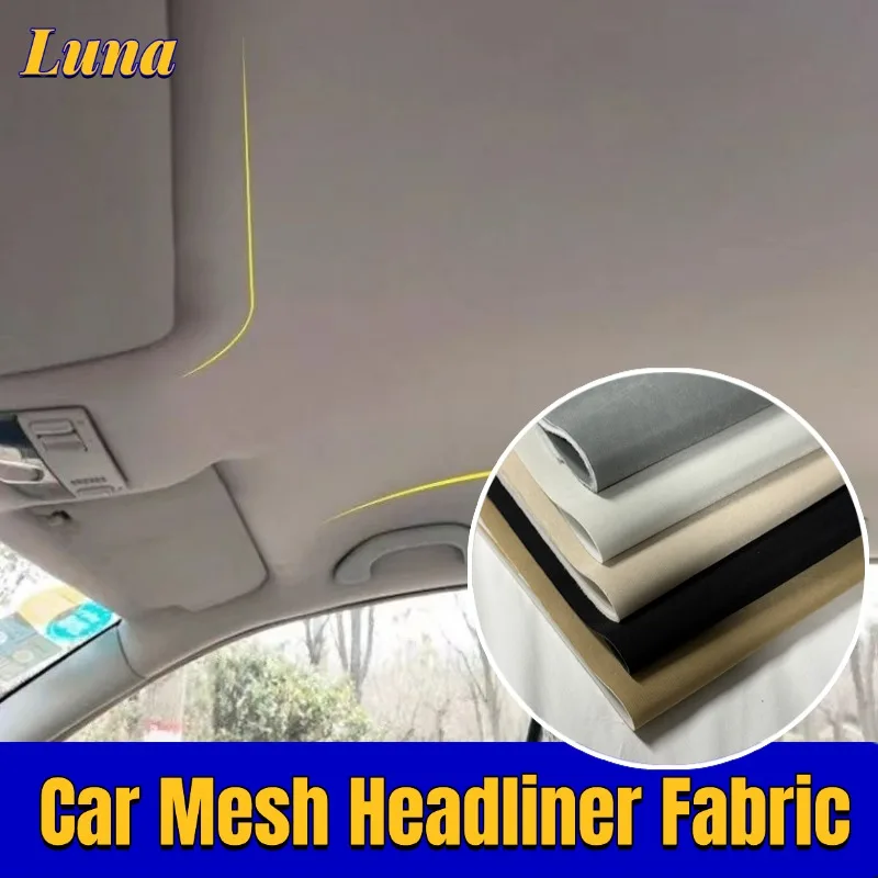 

Сетчатая ткань для подголовника автомобиля, пенопластовый материал, губка, ткань для крыши автомобиля, обивка грузовика «сделай сам», замена грузовика 50/100/200x150 см