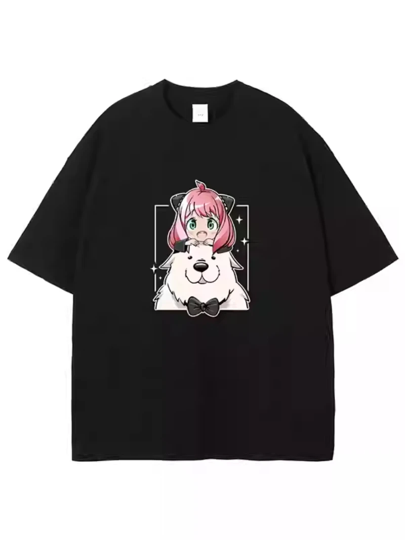 

MINISO Spy x Family Casual Short-Sleeve Trendy T-Shirt for Men and Women