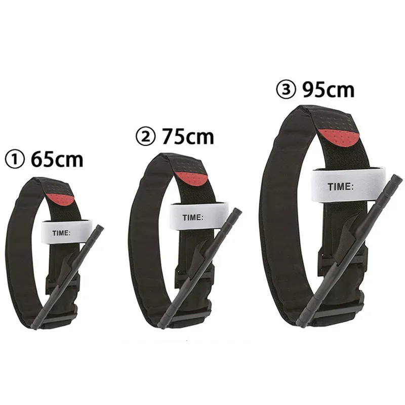 65/75/95 cm Tourniquet-Gurt, tragbares Erste-Hilfe-Set, schnell und langsam lösende Schnalle, einhändiges Notfall-Tourniquet, Trauma-Rettung