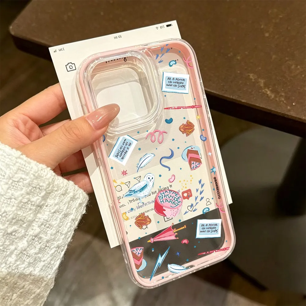 Art Potters Wand Harries Phone Case For iPhone 18 17 16 15 14 13 12 11 Pro Max Plus Air Luxury Transparent Clear Shockproof - view 5