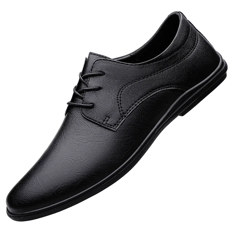 

2025 New Casual and Fashionable Business Handmade Leather Shoes, Top Layer Cowhide Leather Shoes, All-season Men's Leather Shoes