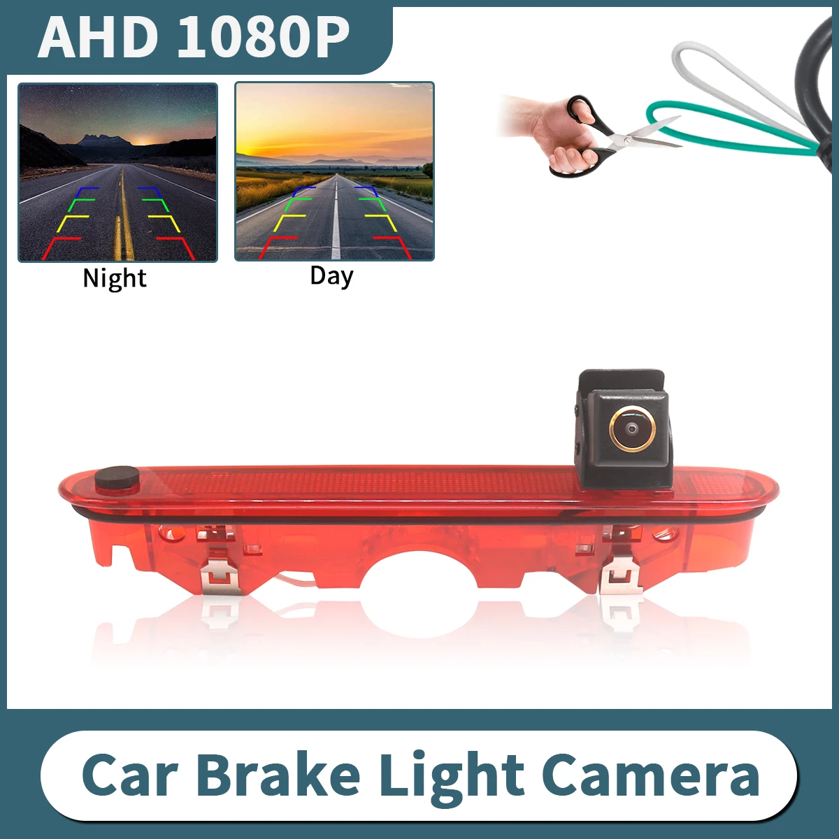 AHD 1080P سيارة الفرامل ضوء كاميرا الرؤية الخلفية لرينو كانجو 2007-2021 مرسيدس بنز سيتان 2012-2021 للرؤية الليلية مقاوم للماء