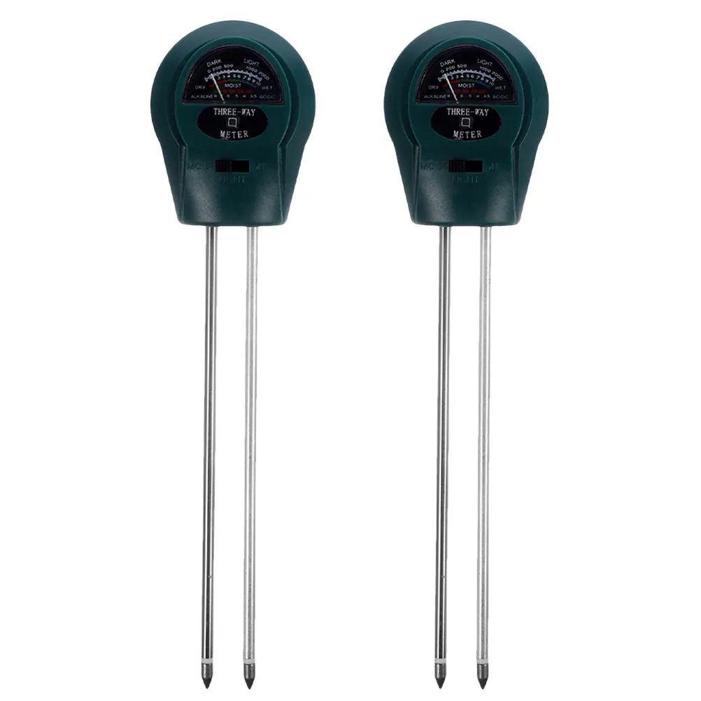 2 Pcs Hygrometer Soil Testing Gardening Tester Moisture Plants for Green Humidity