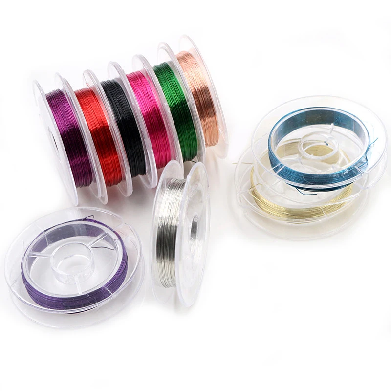 10 Roll 100 Meters One Set Jewelry Set 0.3 0.4 Wire Diameter Wire Beading Cord String Findings DIY Wire For DIY Jewelry Makings