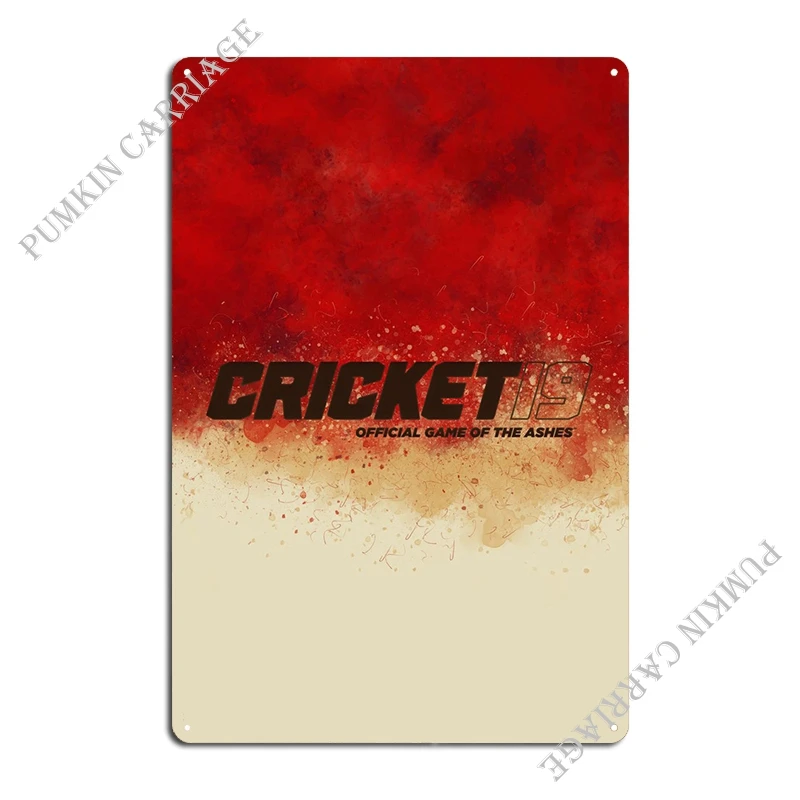 Cricket 19 Metal Sign Wall Decor Bar Cave Wall Decor Customize Tin Sign Poster