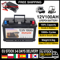 12V 100Ah 60Ah 50Ah LiFePO4 Lithium Iron Phosphate Battery Built-in BMS For Replacing Most of Backup Power Home Energy Storage