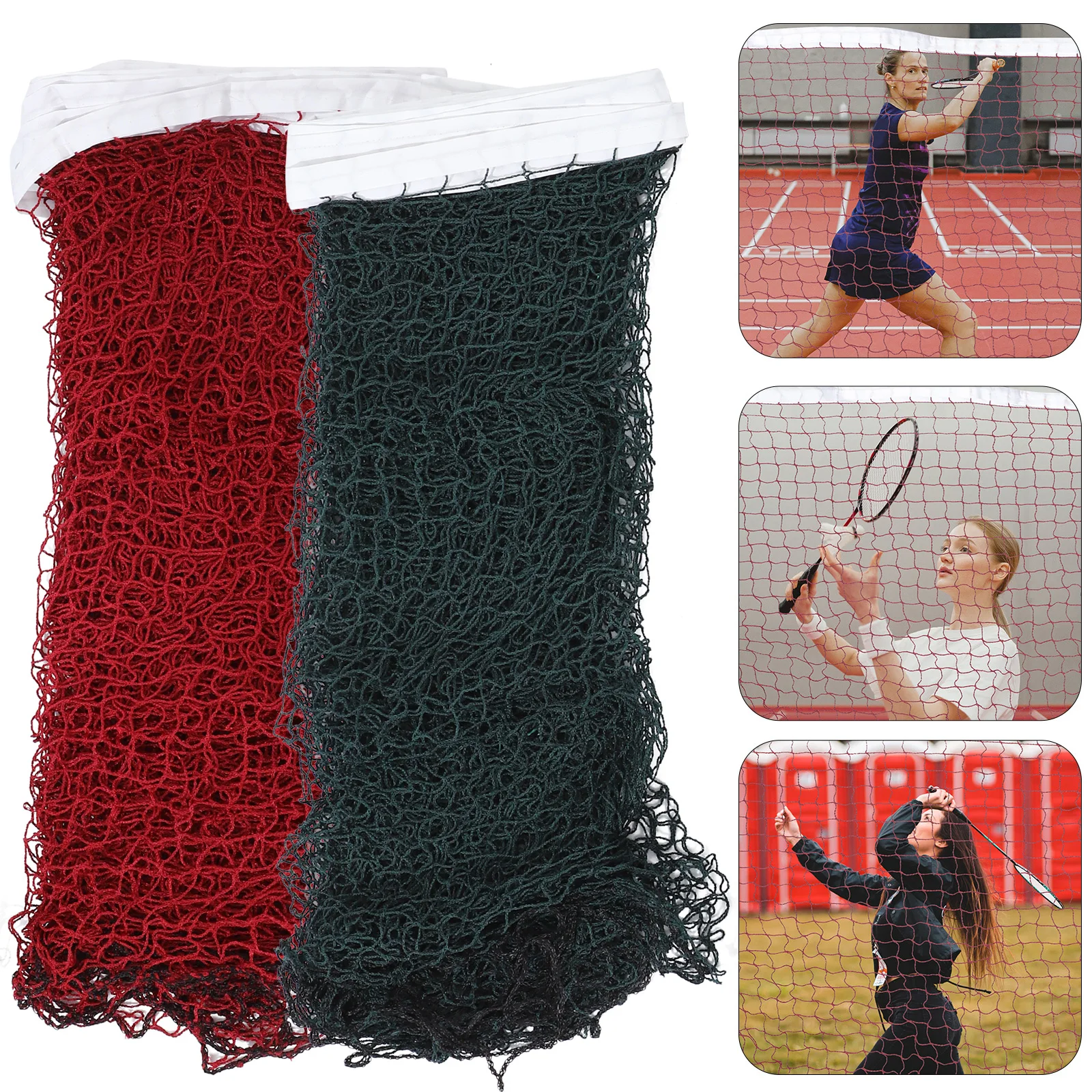 

2 Pcs Portable Badminton Net Sport Accessories Volleyball Racket Training Sports Equipment and Adjustable