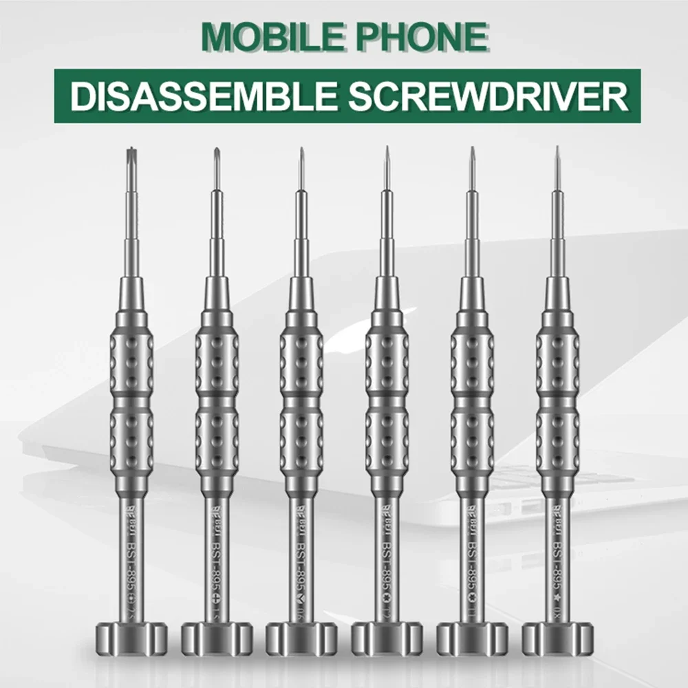 BEST BST-895 3D Magnetic Screwdriver Tools P2 0.8 Pentalobe Y 0.6 Tri Wing T1 T2 Torx 1.5 Phillips M2.5 for Mobile Phone Repair