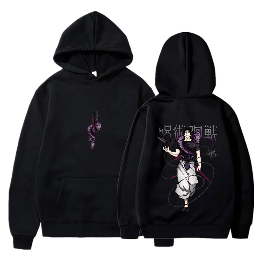 Jujutsu Kaisen Anime Hoodies Women Fushiguro Toji Print Hooded Sweatshirts Hip Hop Streetwear Gothic Pullover Men\'s Clothing