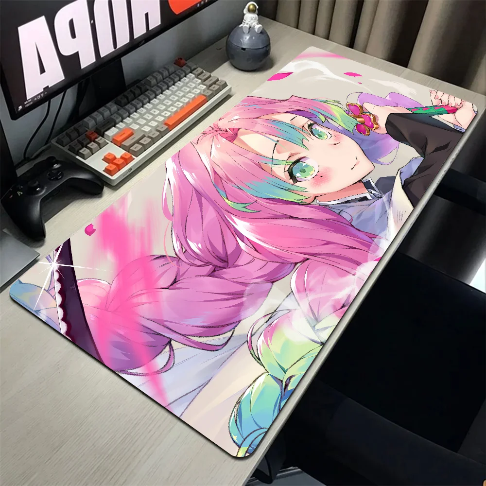 Mitsuri oke roji Anime D-Demon Slayer avec tapis, sous-souris, polymères de bureau, accessoires de jeu Prime Gaming, tapis de clavier média