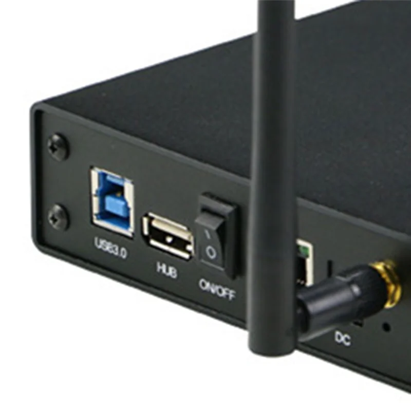 A73E-محمول 3.5 بوصة HDD SSD الضميمة المحمولة USB3.0 Rj45 إيثرنت NAS شبكة تدفق خادم تخزين الولايات المتحدة التوصيل