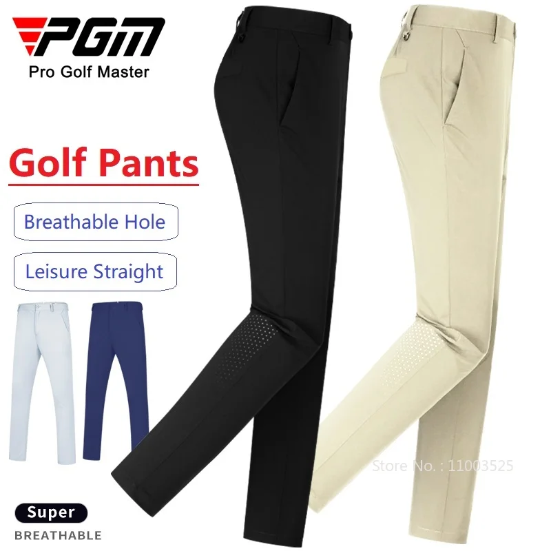 PGM New Golf Clothing Men's Pants Spring Breathable Man Golf Trousers Quick Dry Outdoor Sports Casual Pants Moisture Absorption