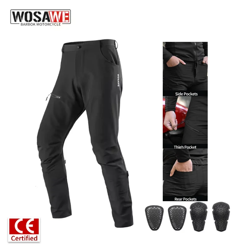 

Мотоциклетные брюки WOSAWE, дышащие, для езды на мотоцикле, для активного отдыха, для мотокросса, повседневная мотоэкипировка