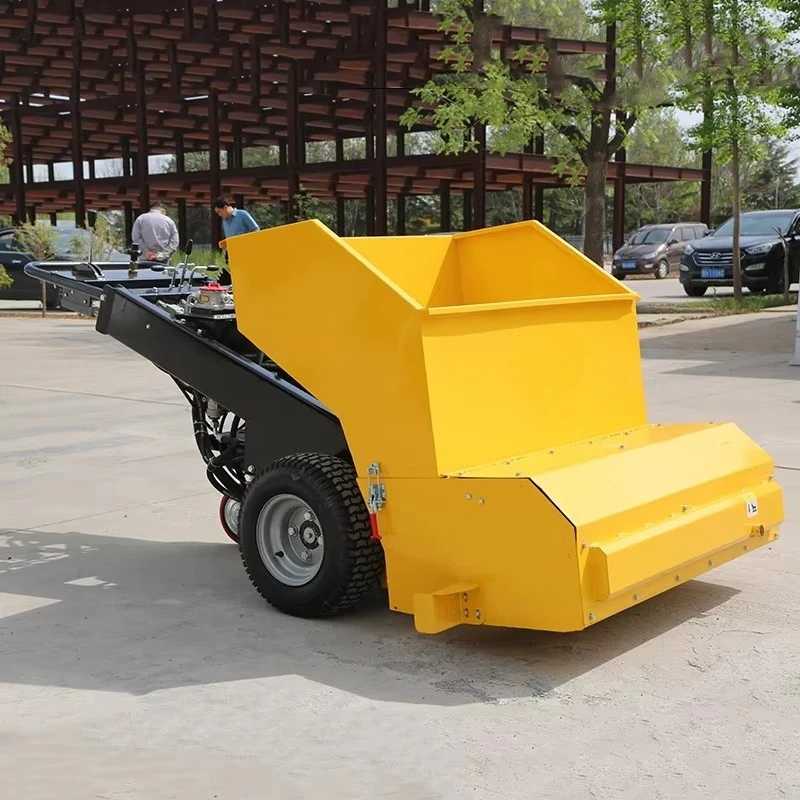 Mini Asphalt & Concrete Road Paver with Engine and Pump Fully Hydraulic System 28m/min Production Capacity