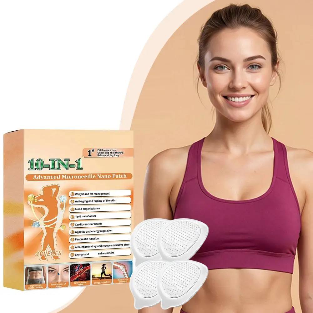 Innovative Nano Microneedle Technology Patch Boost Energy Improve Gut Health Appetite Control Weight Loss Patch for Body Care