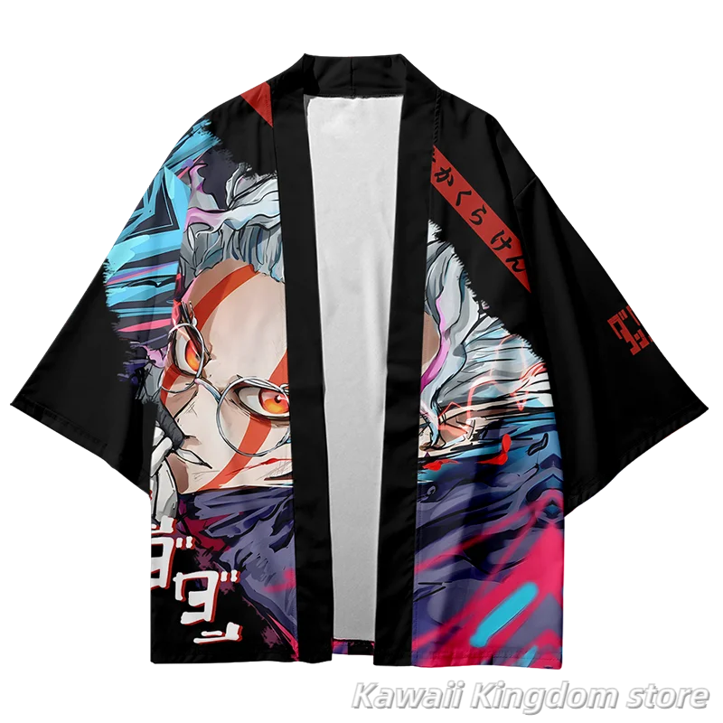 دان دا دان تاكاكورا كين هاوري عباءة فضفاضة انمي ياباني كيمونو تأثيري حلي سترة Harajuku سترة
