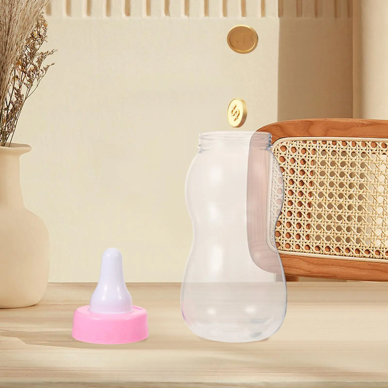 

Piggy Bank Saving Pot Money Room Desktop nament Coin Storage Children Birthday Gift Multifunctional Safe Durability