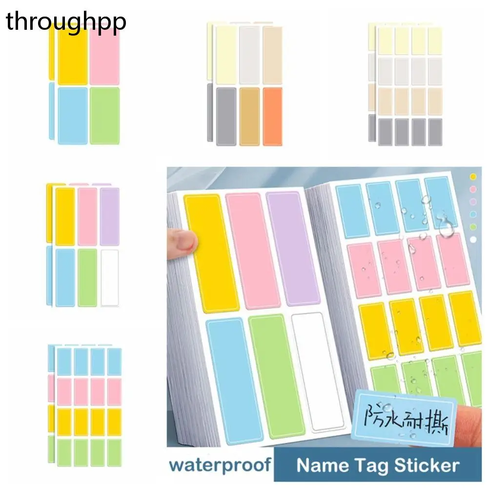 

Multicolor Name Tag Sticker Customize Stickers Waterproof Personalized Labels School Supplies