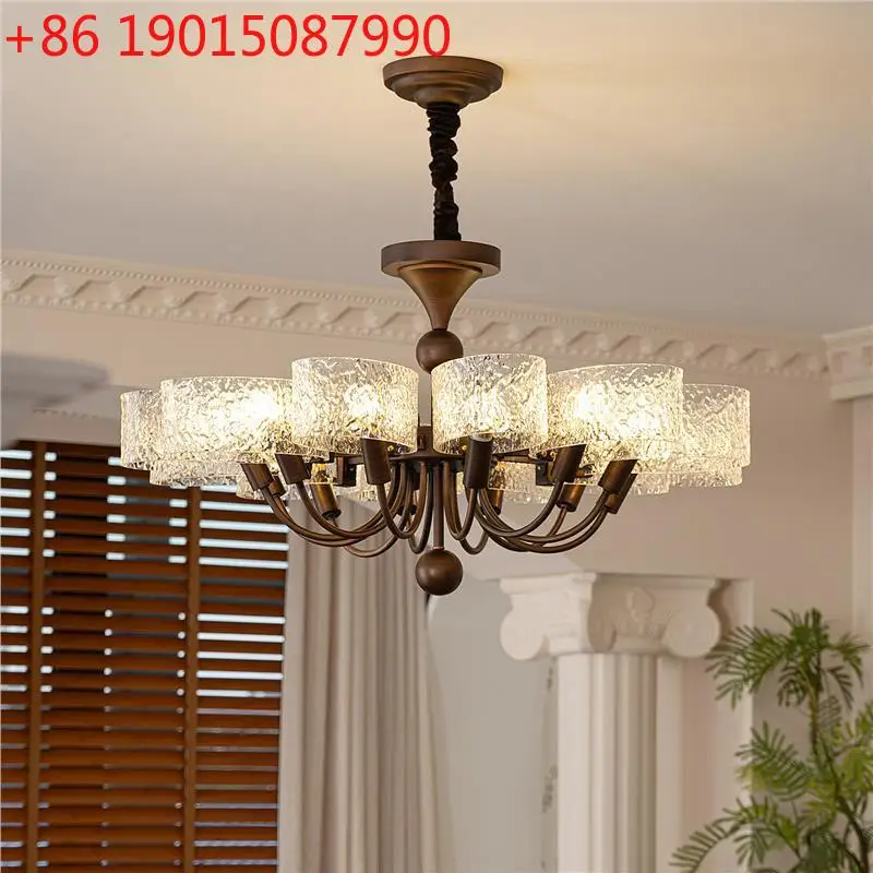 

Living room French antique style high sense hall restaurant retro designer lamps