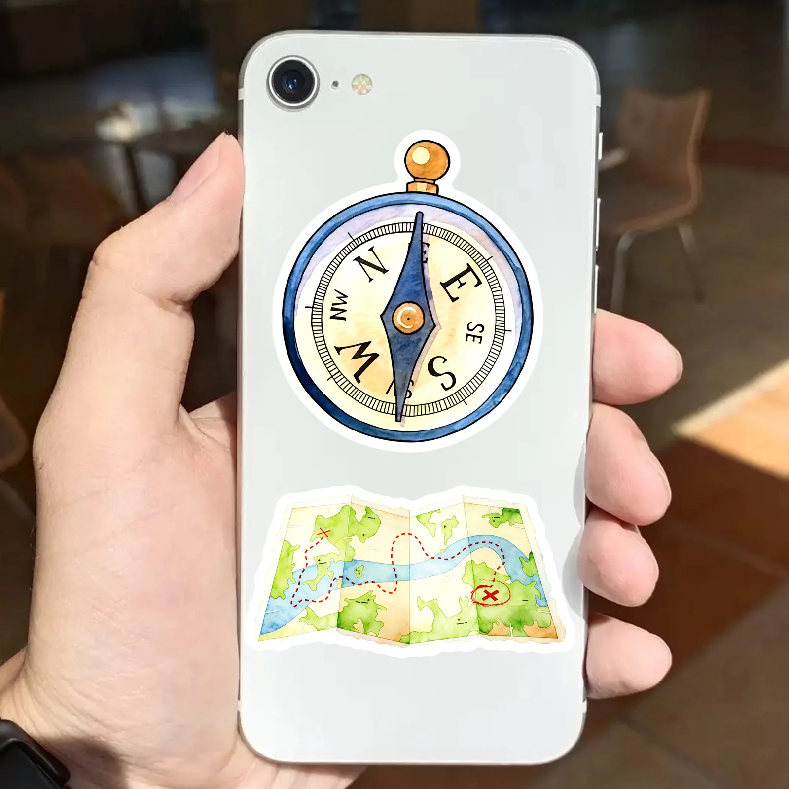 50 قطعة من ملصقات السفر الخارجية الكرتونية المقاومة للماء على طراز الكتابة على الجدران لتزيين حقيبة الكمبيوتر المحمول ولوح التزلج على الجيتار #6