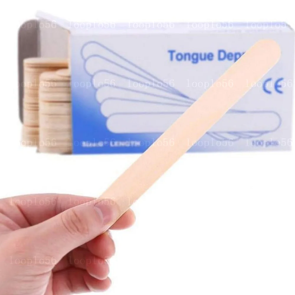 100-500pcs Disposable Tattoo Wooden Tongue Depressor Individually Paper Packing for Tattoo Waxing Stick Tattoo Accessories