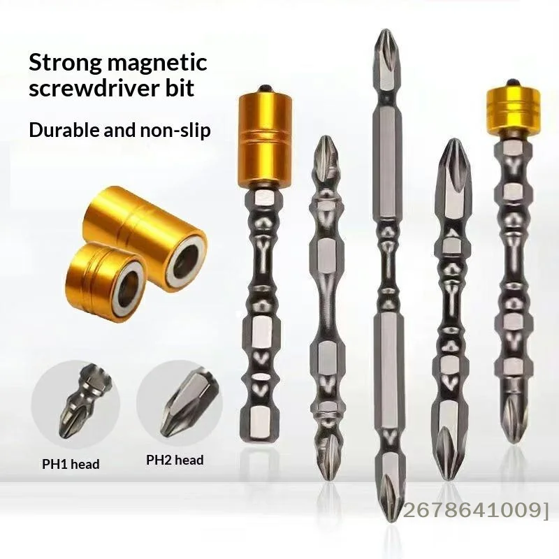 ⚑5PCS Strong Magnetic Screwdriver Bit Set Electronic Screwdriver Bits For Plasterboard Drywall Screw Driver