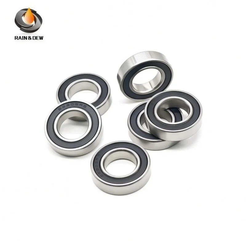 5 Stück Edelstahl S6806RS ABEC-9 Kugellager 30 x 42 x 7 mm Rillenkugellager 6806 S6806 2RS RS S6806-2RS – Detail 1