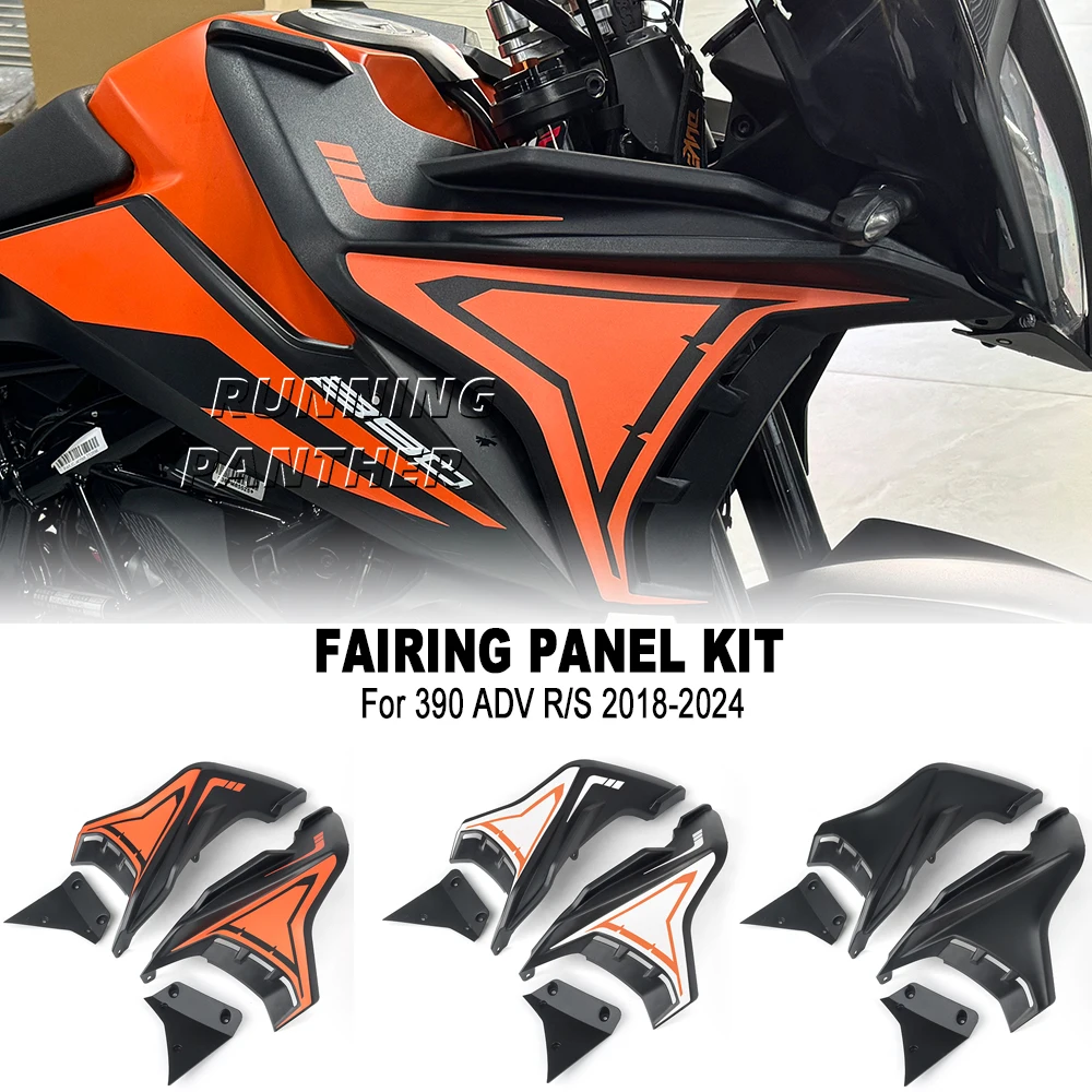 

For 390adv 390 ADV Adventure R S 2018-2024 2023 Motorcycle Fairing Side Panels Kit Wind Deflector Panel Windscreen Plate Cover
