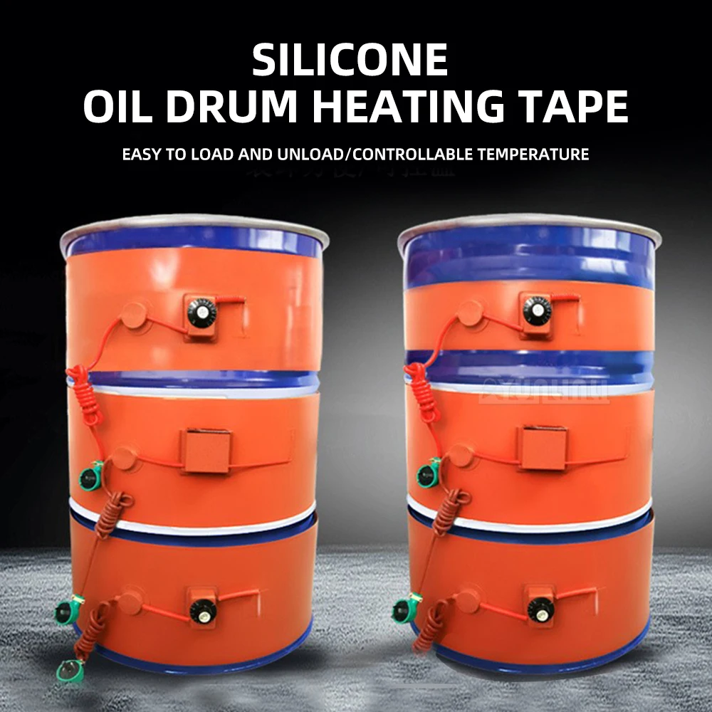 200L 220V/380V/110V/36V Oil drum heating belt Silicone rubber heater Liquefied gas cylinder, gas tank, electric heating machine