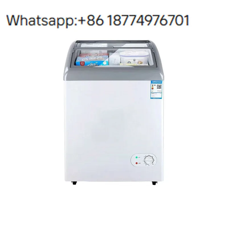 

Commercial Ice Cream Continuous Freezer Machine Supermarket Electric Frost-free Glass Door Chest Freezer