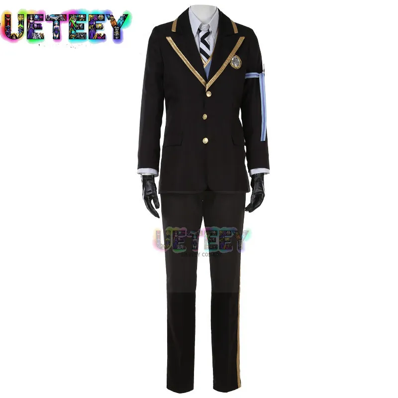 

Костюм для косплея UETEEY COS по мотивам Twisted Wonderland: школьная форма Октавинелль, Азула, Флойда, Джейда. Костюм для Хэллоуина, аниме, индивидуальный размер.