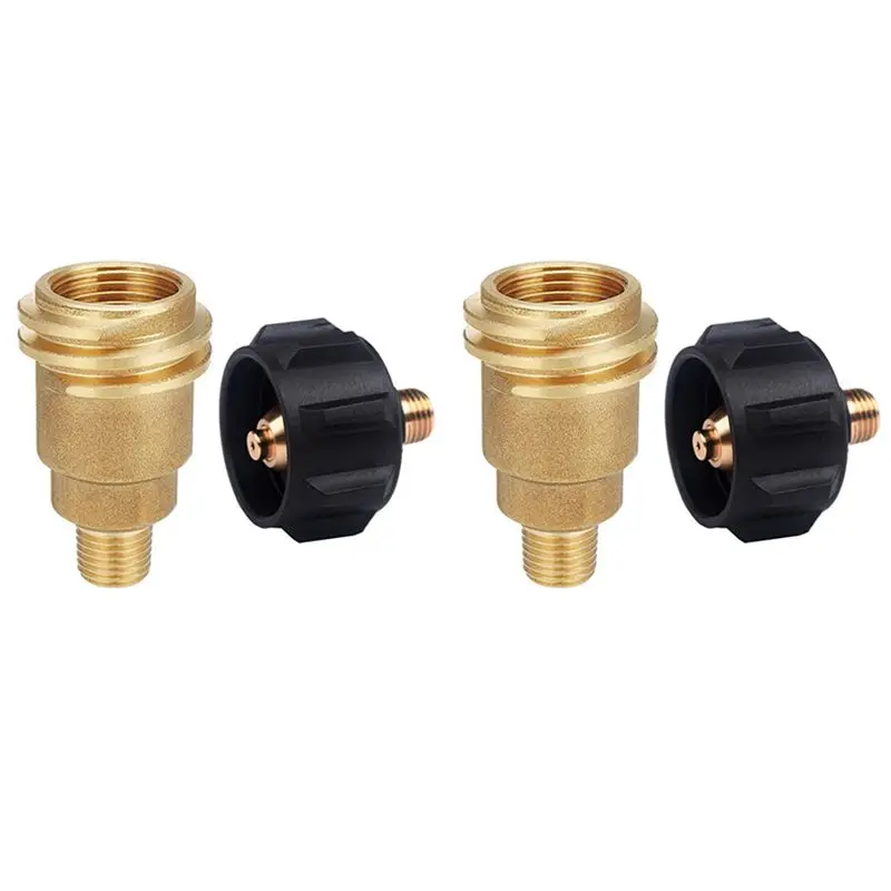 

ABLQ 2X QCC1 Propane Adapter Gas Regulator Valve Fitting 5042 Male QCC1 Nut Propane Gas Fitting Hose Adapter With Nut