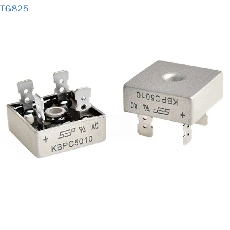 【AN】50A 1000V Metal Case Single Phases Diode Bridge Rectifier KBPC5010