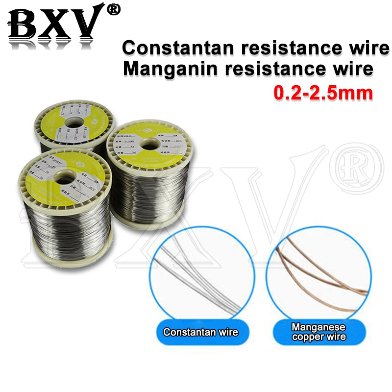 

1Meter Constant Temperature Heating Element Heating Wire Constantan Manganese Copper Resistance Wire Diameter 0.2-2.5mm 0.4 0.5