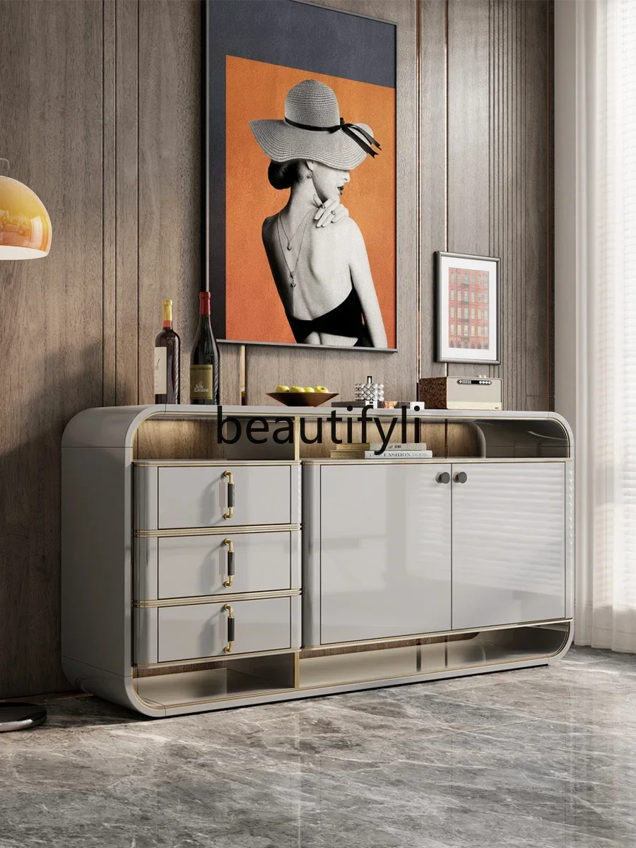 

S1S Italian light luxury modern simple entrance dining side cabinet living room minimalist six chest cabinet
