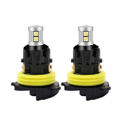 Lamp for Peugeot 3008 5008 2Pcs/Set 3030 9SMD White/Amber PH24W Canbus DRL for Citroen C5 MK2 Car LED Daytime Running Light