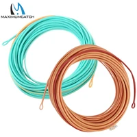 Línea de pesca con mosca Maximumcatch Skagit Shooting Head con 2 bucles soldados 17-29FT 200-650gr línea de mosca flotante de doble Color