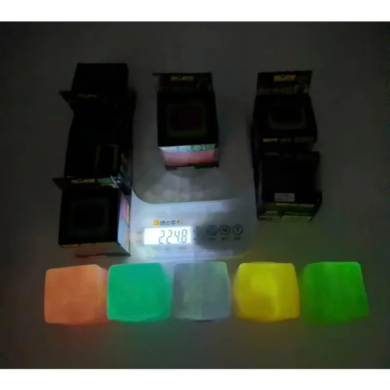 New Schylling Needoh Nice Cube Squishy Stress Toy Glow in The Dark Slow Rebound Sensory Glitter Pressure Relief for Adults Gifts