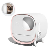 Intelligent Cat Toilet Litter Box Deodorant Toilet Training Kit Smart Automatic Self Cleaning Fully EnClosed Pet Liiter Bedpan