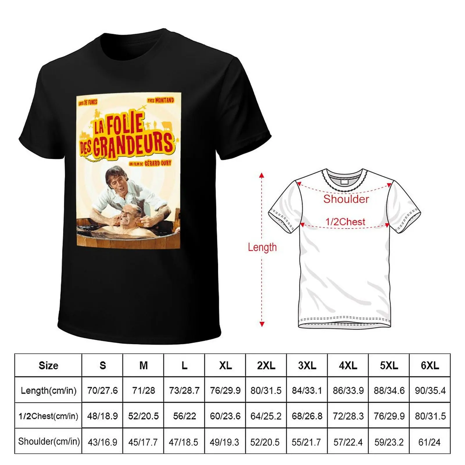 La Folie Des Grandeurs Delusions Of Grandeur 1971 Classic Louis De Funes Comedy Movie Poster Cla T-Shirt