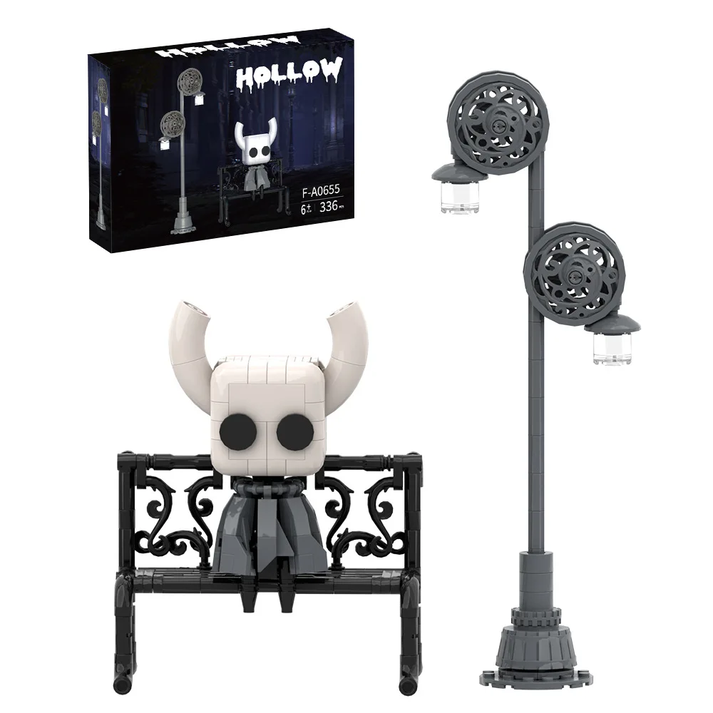 337PCS City MOC Hollow Knight Building Block Street Light Scene Model Action Figure Brick DIY Creative Children kIDS Toys Gift