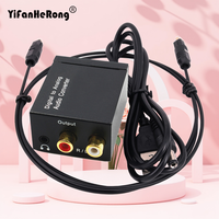 3.5mm Digital To Analog Audio Converter Optical Fiber Coaxial Rca Amplifier Decoder Signal To Analog Stereo Adapter R/l Toslink