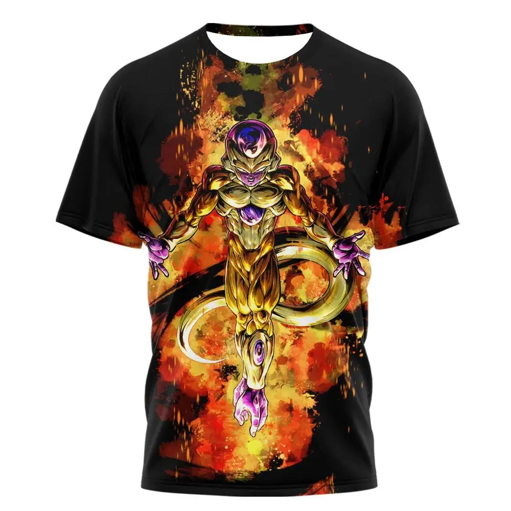 

2026 New Japanese Cartoon Dragon Ball Summer Casual T-shirt Adult Men and Women Street Comic Style Casual Short Sleeve T-shirt