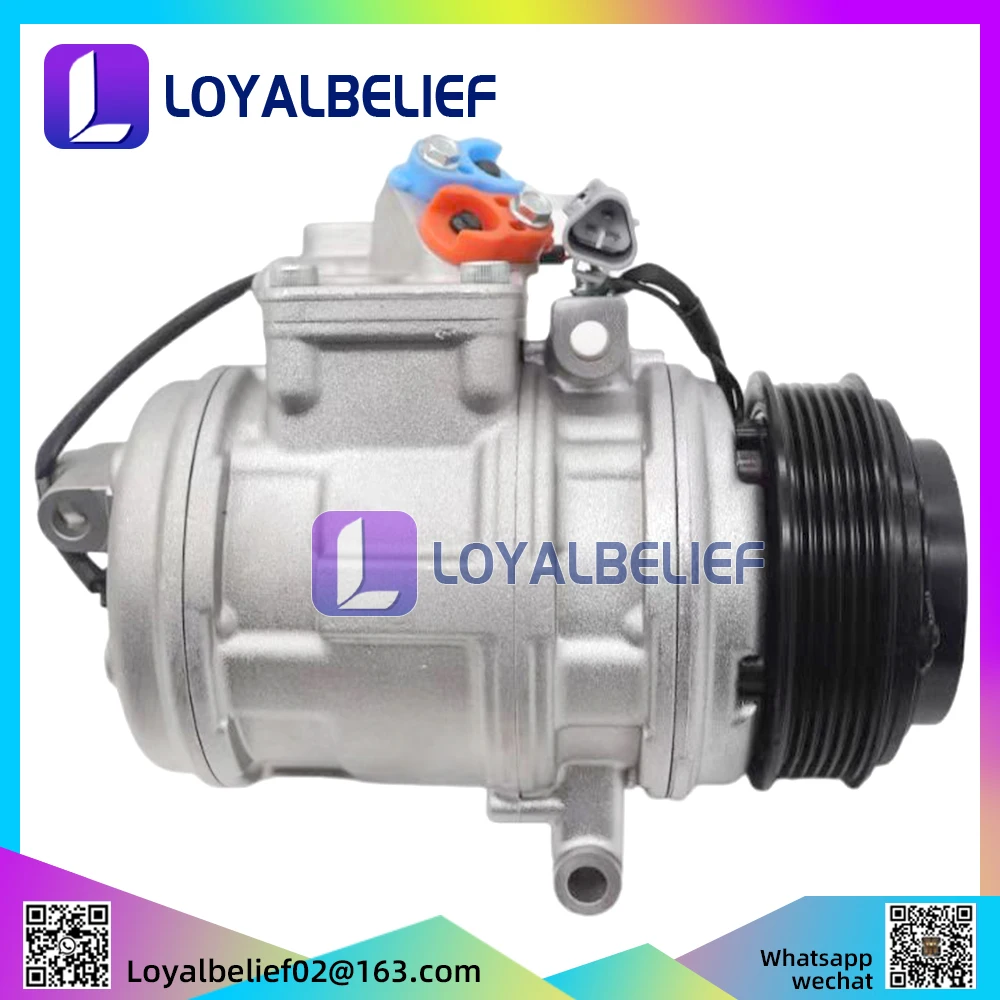 New AC Compressor 10PA20C For Toyota Land Cruiser 100 Prado UZJ100 Lexus LX470 LS400 8832060680 8832060681 883206068184 4711220