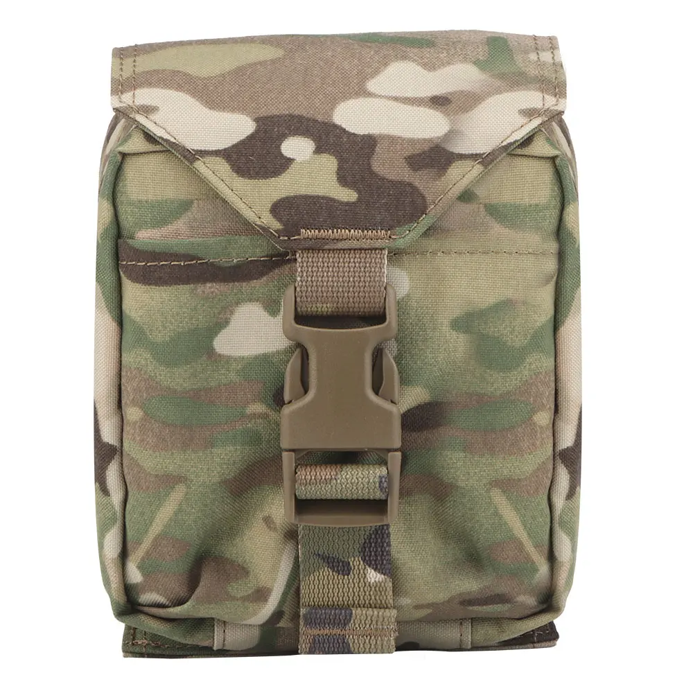 Wosport Rapid Deployment Medical Pouch Cordura MOLLE Mount Dual Zipper Quick Access Elastic Organizer for Outdoor Airsoft