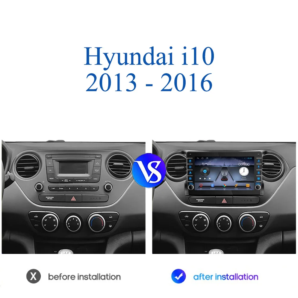 Car Radio Stereo For Hyundai i10 2013 2014 2015 2016 Car GPS Video Audio Stereo DVD Multimedia Entertainment System 4G Lte WiFi